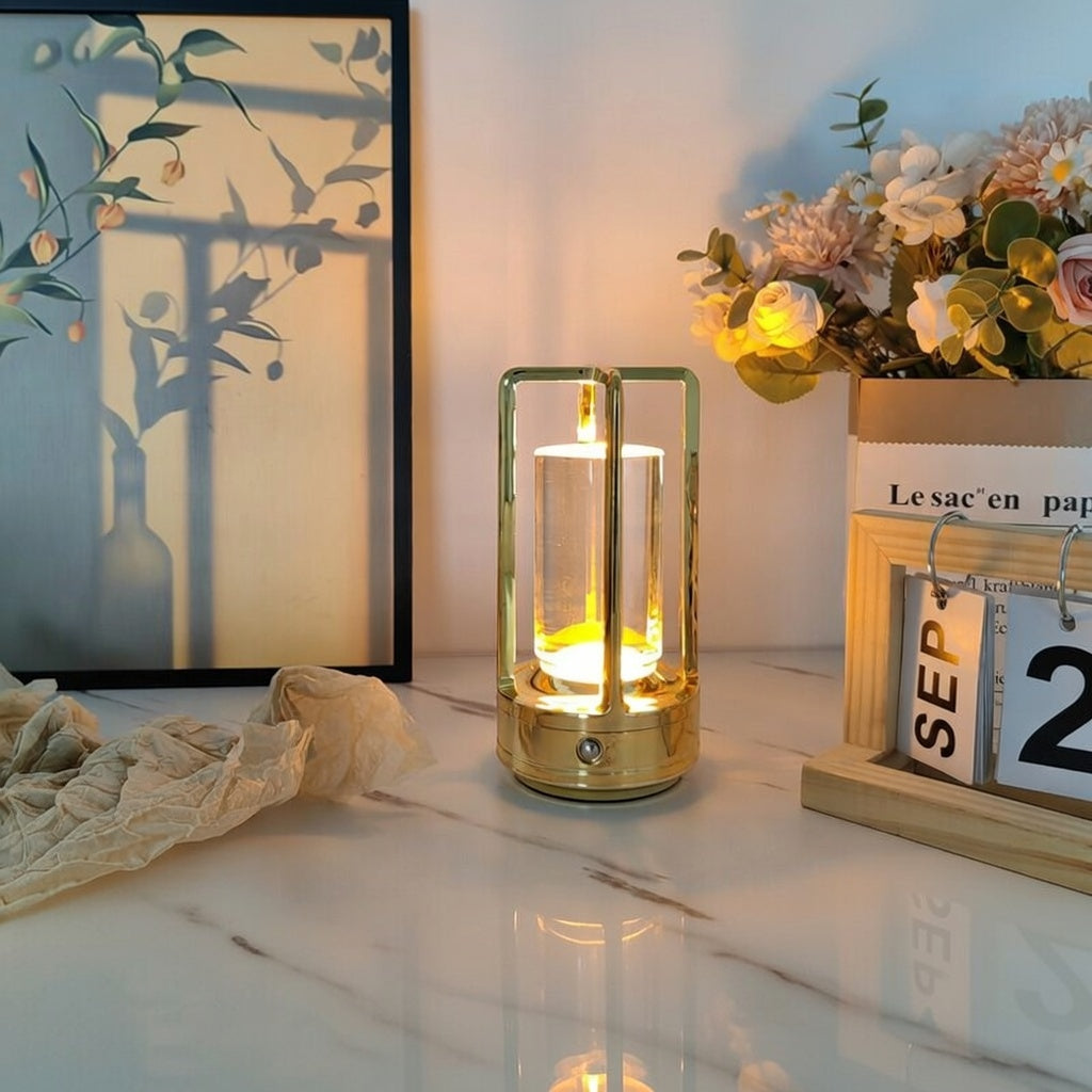 Retro Atmosphere Lamp | Touch Dimming 3 Color Modes USB Rechargeable LED Night Light