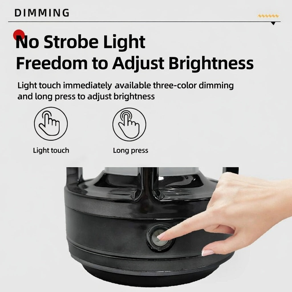 Retro Atmosphere Lamp | Touch Dimming 3 Color Modes USB Rechargeable LED Night Light