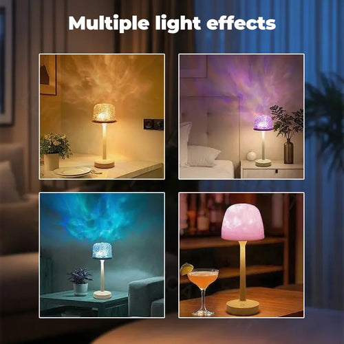 16 Colors Ocean Wave Projector, Water Ripple Aurora Lamp with Remote, Bedroom Night Light Mood Ambient Decor