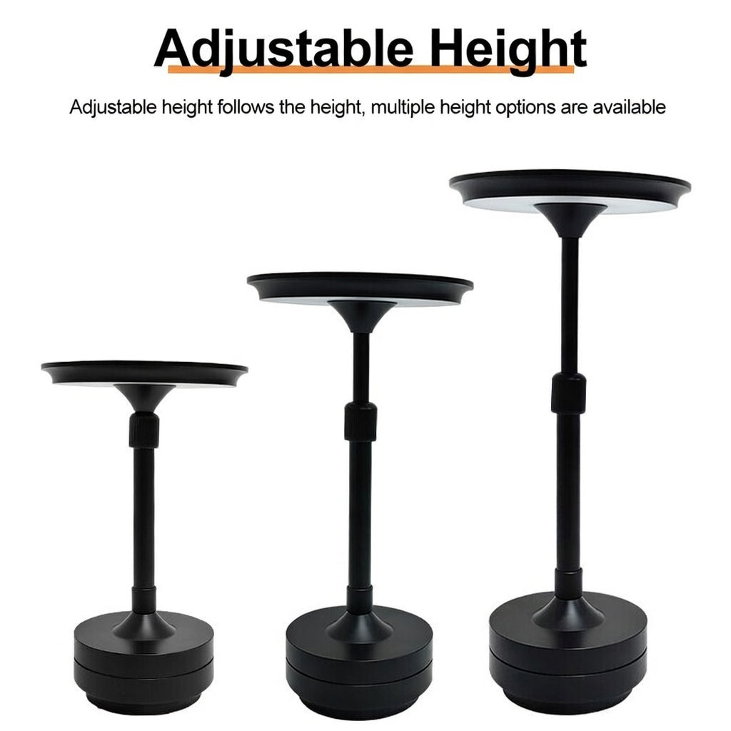 Rechargeable LED Desk Lamp Touch Control Dimmable 3 Color Temperatures Cordless Table Lamp Eye-Caring